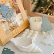 Charger l'image dans la galerie, Coffret détente nature – Bougie boisée & coupelle bijoux