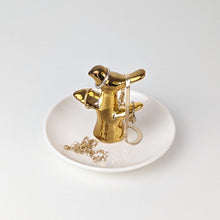 Charger l'image dans la galerie, Porte bagues arbre et oiseau en céramique