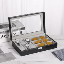 Charger l'image dans la galerie, Coffret en cuir pour montres et lunettes – 6 montres et 3 lunettes