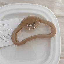 Charger l'image dans la galerie, Barrette à cheveux avec petit nœud marron