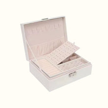 Charger l'image dans la galerie, Boite à bijoux blanche en cuir