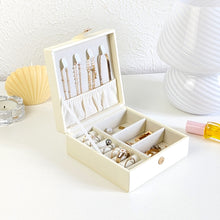 Charger l'image dans la galerie, Boite à bijoux de voyage carré blanc