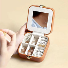 Charger l'image dans la galerie, Boite à bijoux de voyage fleur en cuir