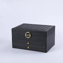 Charger l'image dans la galerie, Coffret à bijoux design avec tiroirs noir