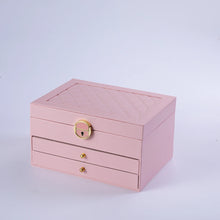 Charger l'image dans la galerie, Coffret à bijoux design avec tiroirs rose