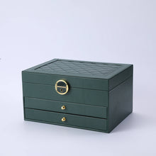 Charger l'image dans la galerie, Coffret à bijoux design avec tiroirs vert