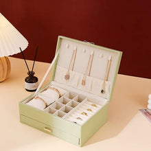Charger l'image dans la galerie, Coffret à bijoux noeuds avec tiroir vert