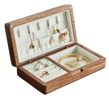 Charger l'image dans la galerie, Coffret à bijoux en bois naturel beige