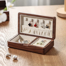 Charger l'image dans la galerie, Coffret à bijoux en bois naturel beige