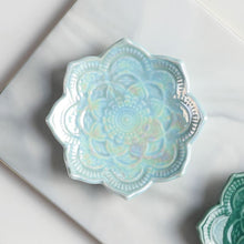 Charger l'image dans la galerie, Coupelle à bijoux mandala • Bleu • Céramique