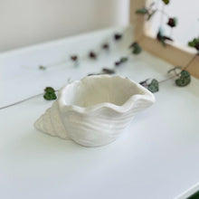 Charger l'image dans la galerie, Coupelle escargot de mer en jesmonite Blanc