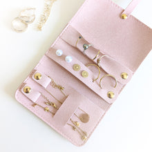 Charger l'image dans la galerie, Petit étui pour bijoux portable rose