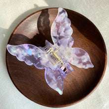 Charger l'image dans la galerie, Pince à cheveux papillon colorée violet
