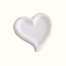 Charger l'image dans la galerie, Plateau à bijoux en forme de coeur romantique blanc