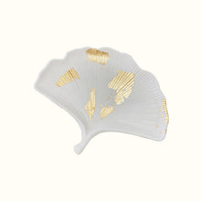 Charger l'image dans la galerie, Plateau gingko en jesmonite dorure