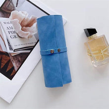 Charger l'image dans la galerie, Pochette montres en cuir • Bleu