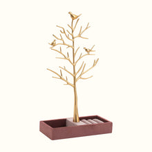 Charger l'image dans la galerie, Arbre porte bijoux doré oiseaux
