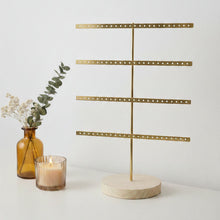 Charger l'image dans la galerie, Arbre à boucles d'oreilles en métal et bois