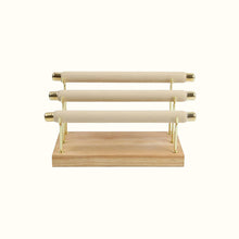 Charger l'image dans la galerie, Présentoir bagues professionnel en velours et bois • Bois •