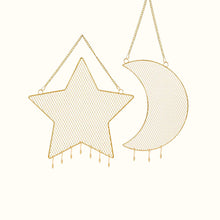Charger l'image dans la galerie, Présentoir bijoux mural lune et étoile • Coups de coeur •