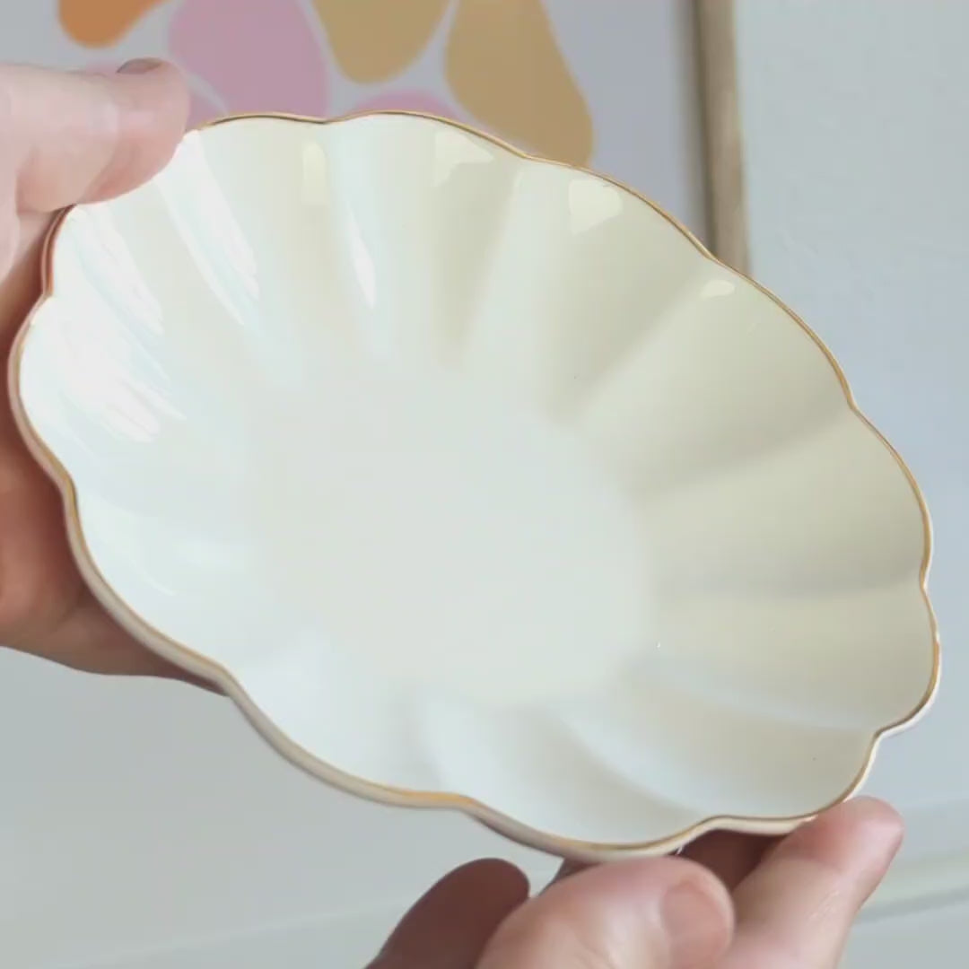 Plat à Bijoux En Céramique Pour Bijoux, Plateau à Bijoux Plat Pour Bagues, Boucles D'oreilles, Collier, Cadeaux Pour Femme, Anniversaire, Mariage, Fiançailles, Cadeau Vert