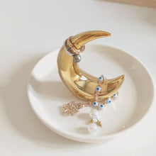 Charger et lire la vidéo dans la visionneuse de la Galerie, Porte bague lune