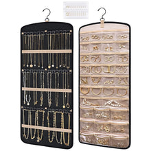Charger l'image dans la galerie, Rangement pour bijoux mural cintre • Noir • Plastique