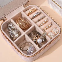 Charger l'image dans la galerie, Trousse de rangement pour bijoux en velours doux rose