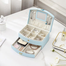 Charger l'image dans la galerie, Boite a bijoux avec miroir • Cuir