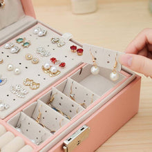 Charger l'image dans la galerie, Boîte à bijoux avec serrure en cuir • Cuir