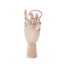 Charger l'image dans la galerie, Main articulée en bois porte bijoux