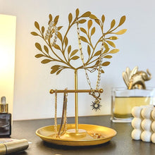 Charger l'image dans la galerie, Porte bijoux arbre doré en métal
