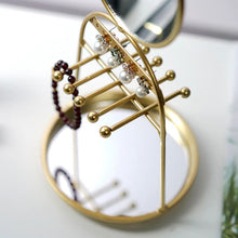 Charger l'image dans la galerie, Porte bijoux lapin doré avec miroir • Métal