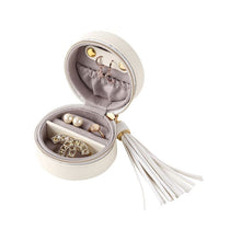 Charger l'image dans la galerie, Trousse à bijoux de voyage ronde • Blanc