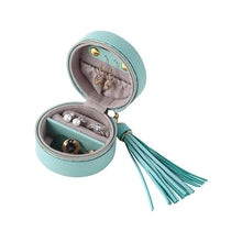 Charger l'image dans la galerie, Trousse à bijoux de voyage ronde • Bleu