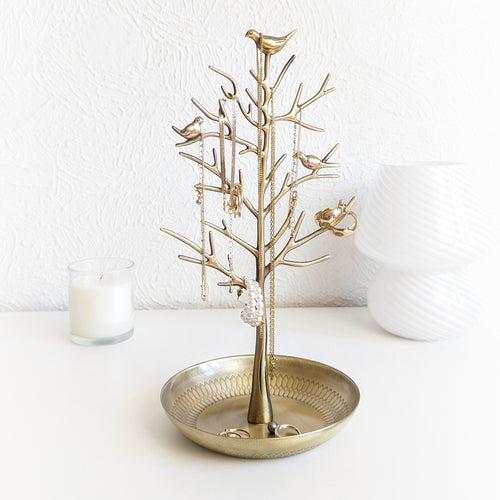 Arbre à bijoux design bronze