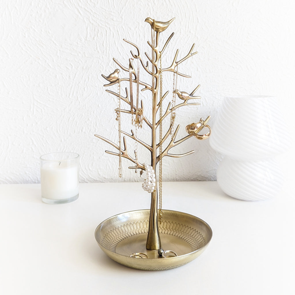 Arbre à bijoux design bronze