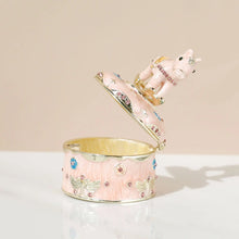 Charger l&#39;image dans la galerie, Boite à bijoux cheval à bascule rose
