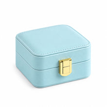 Charger l'image dans la galerie, Boite à bijoux de voyage fleur bleu
