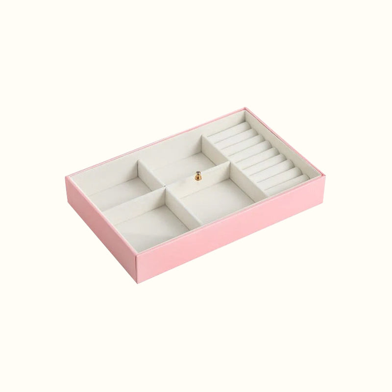 Boîte à bijoux design • Acrylique • Cuir • Velours