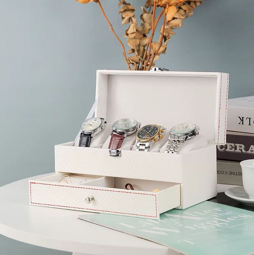 Coffret pour montres et bijoux blanc