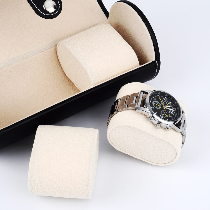 Boite à montre Stackers UK Voyage Marron Synthétique Uni Homme Rétro