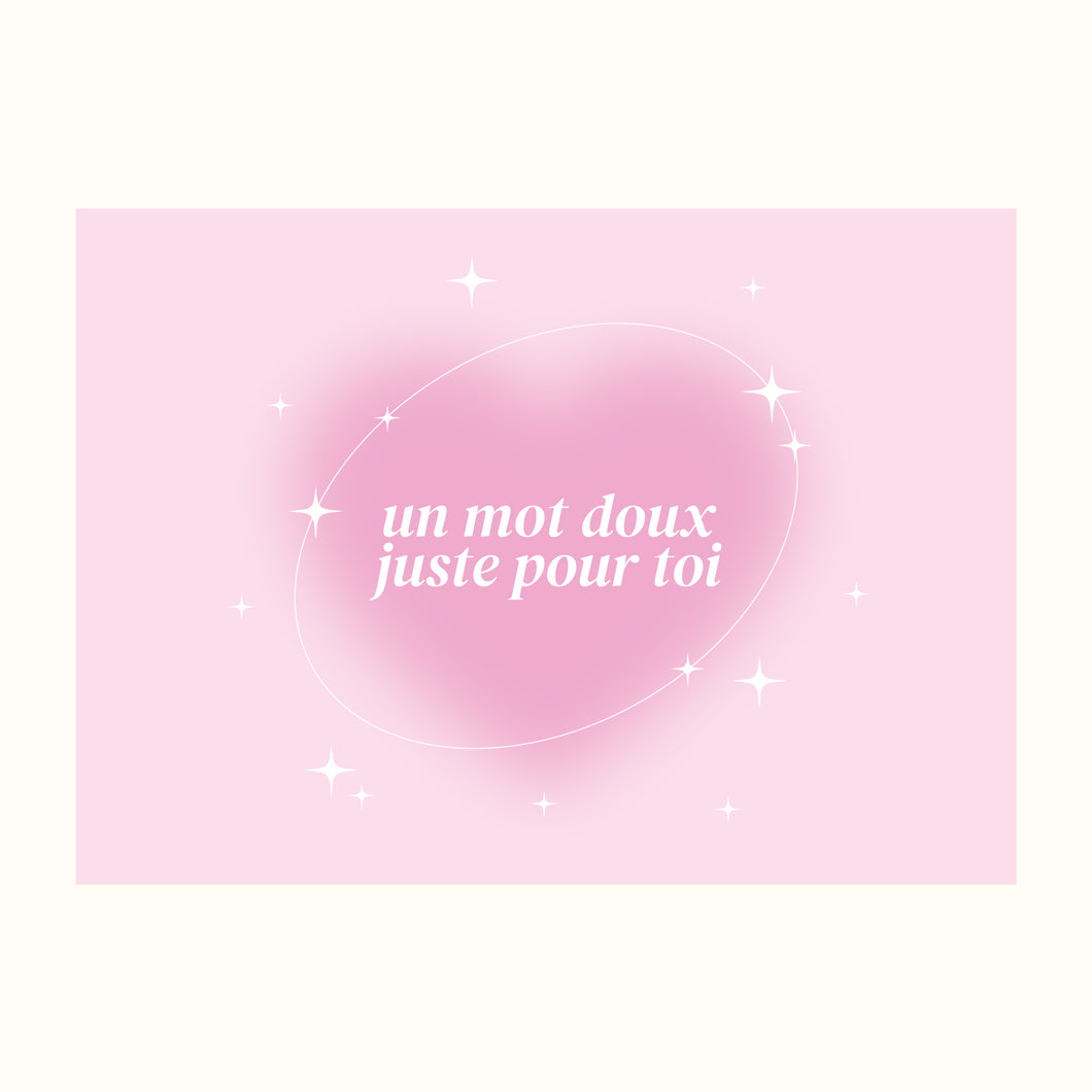 Petit mot personnalisé recto