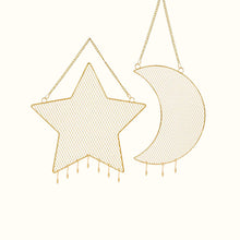 Charger l&#39;image dans la galerie, Présentoir bijoux mural lune et étoile • Coups de coeur •
