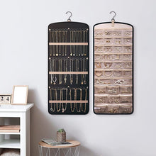 Charger l'image dans la galerie, organisateur bijoux à suspendre plastique recto/verso vue générale
