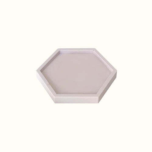 Vide-poches hexagonale confettis en jesmonite • Jesmonite •