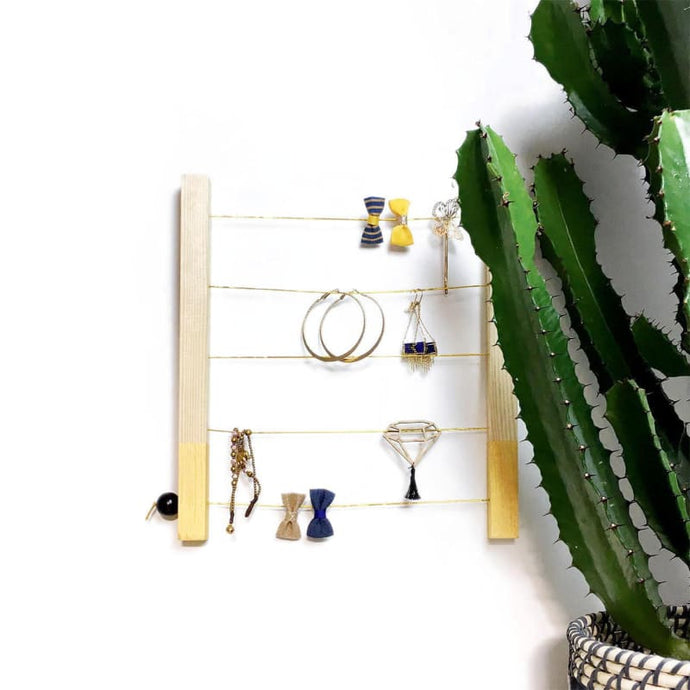 Kit diy porte-bijoux mural • Bois • Made in France